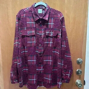 Rowm long sleeve flannel size XL